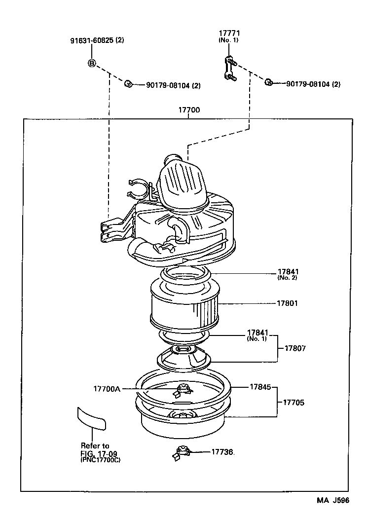Exploded illustration MAJ596