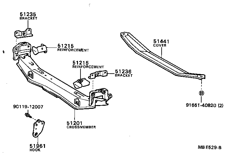 Exploded illustration MBE529B