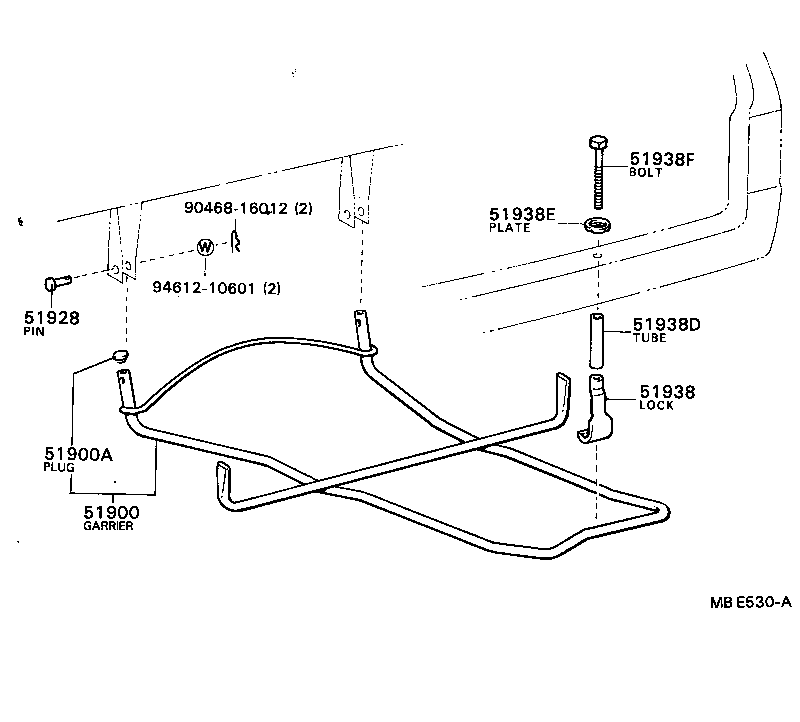 Exploded illustration MBE530A