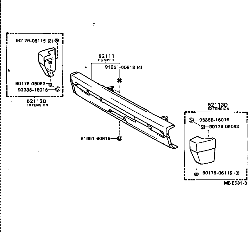 Exploded illustration MBE531B