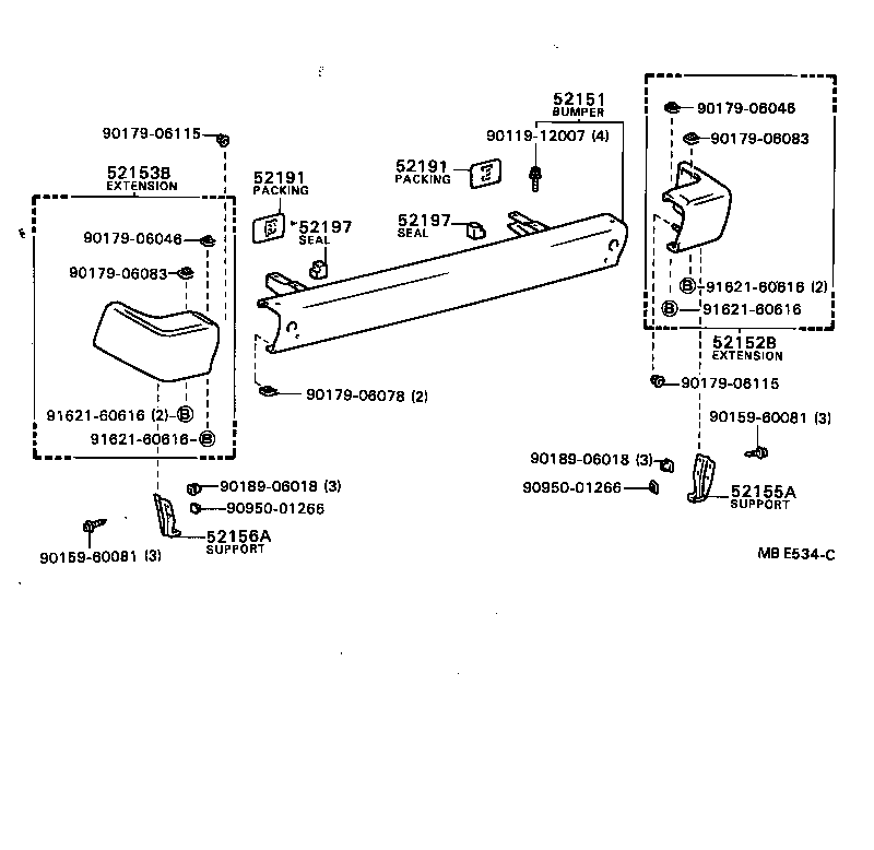 Exploded illustration MBE534C