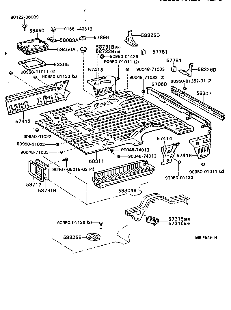 Exploded illustration MBE546H