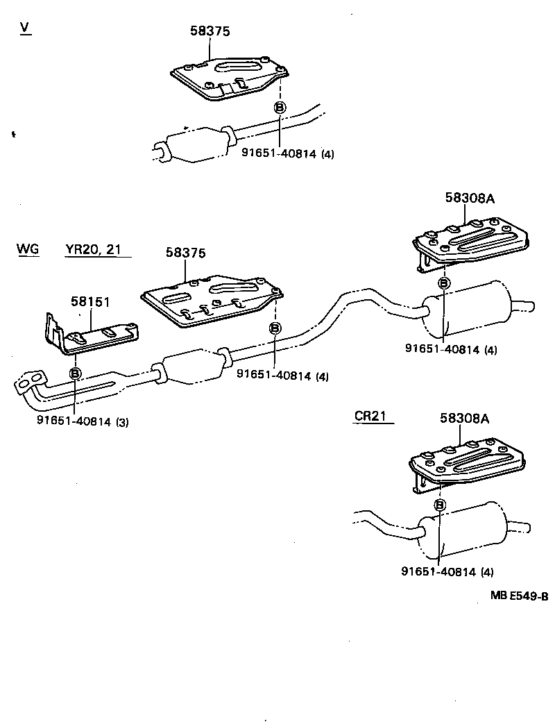 Exploded illustration MBE549B