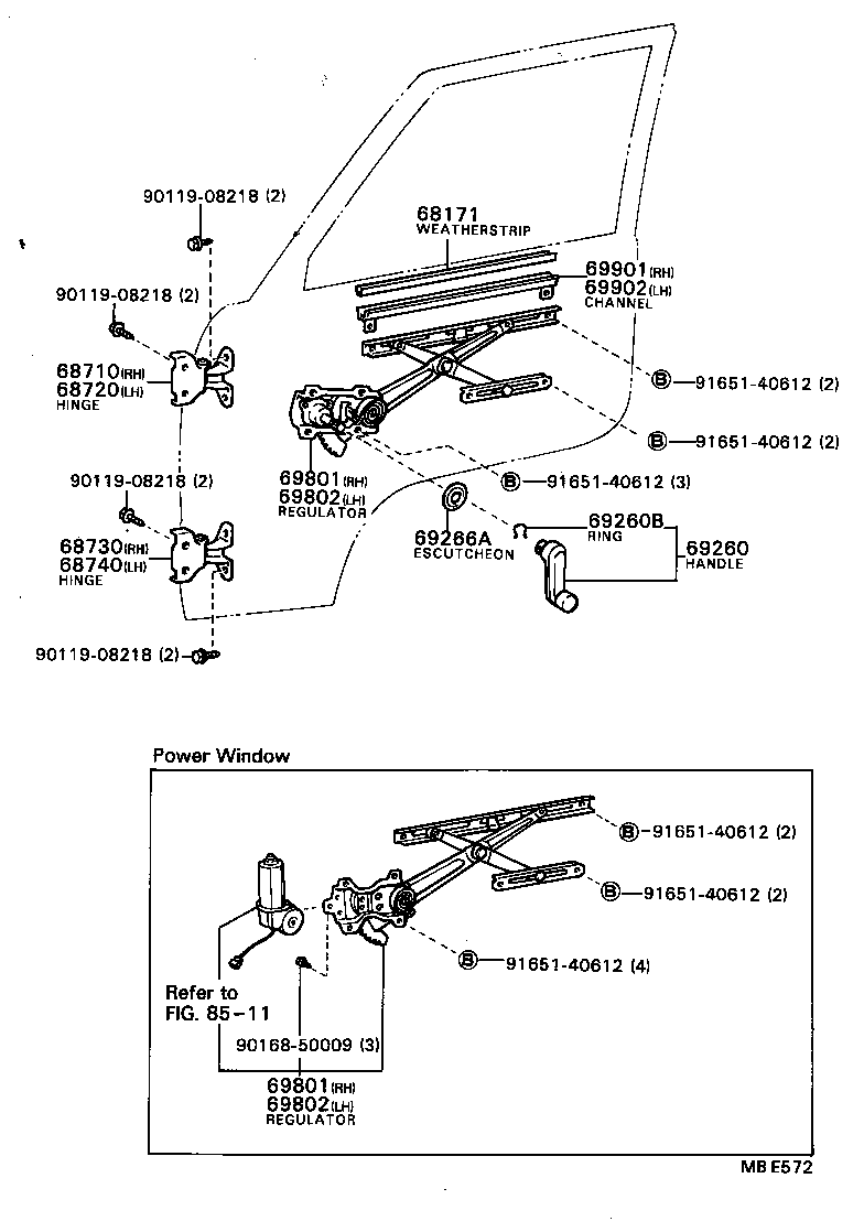 Exploded illustration MBE572
