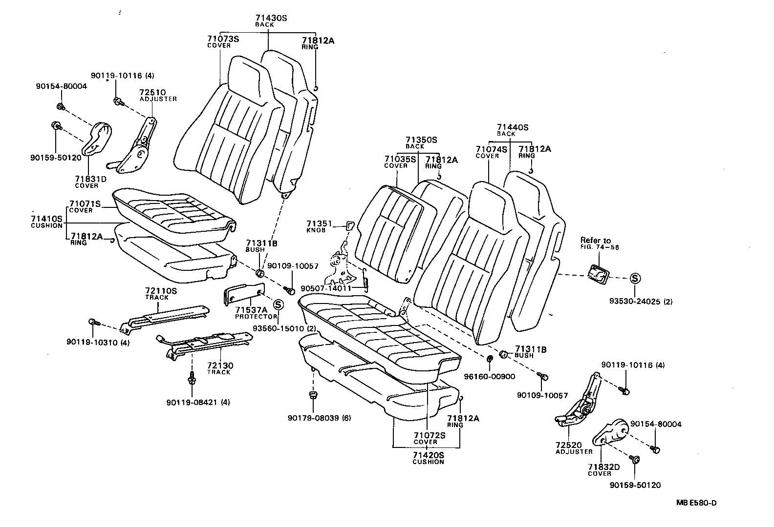 Exploded illustration MBE580D