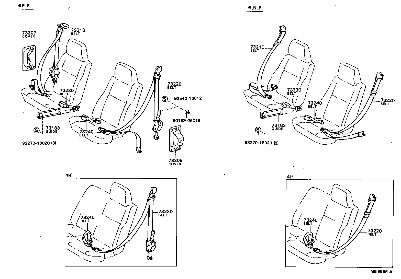 Exploded illustration MBE586A