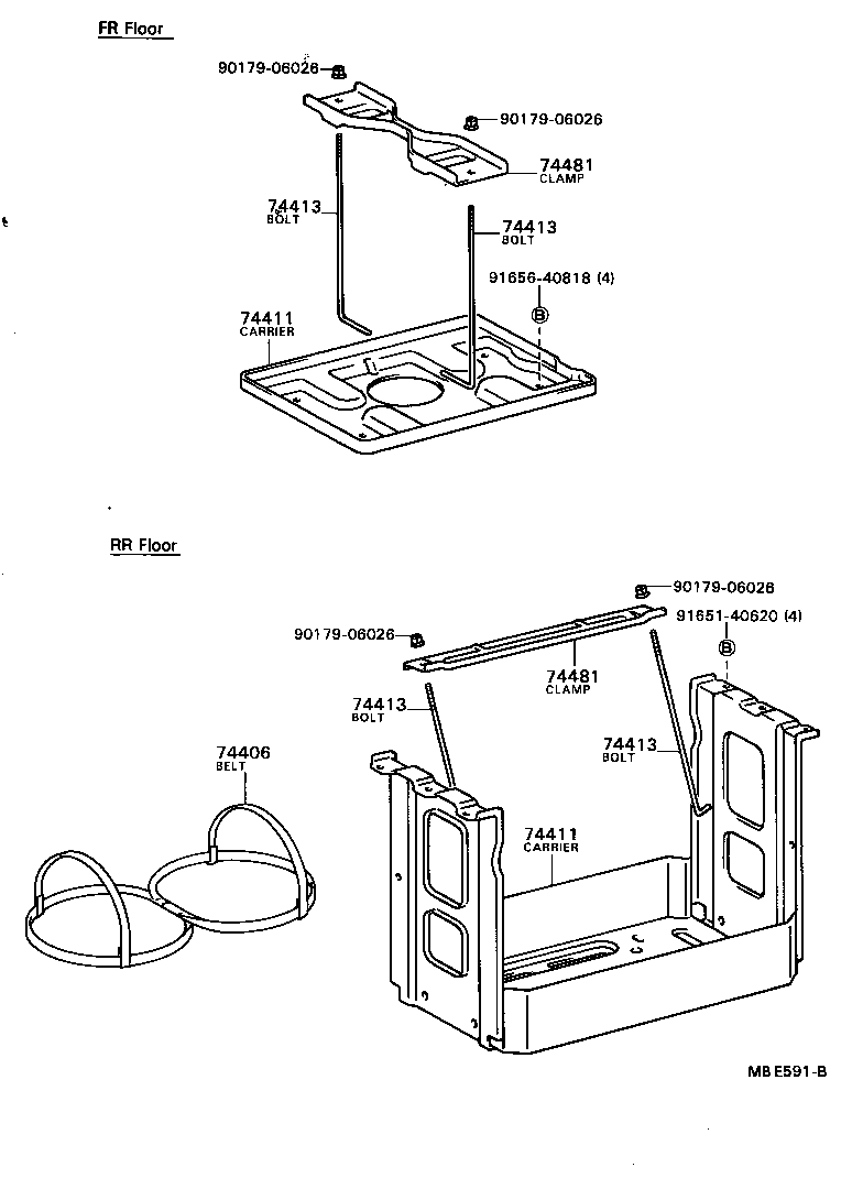 Exploded illustration MBE591B