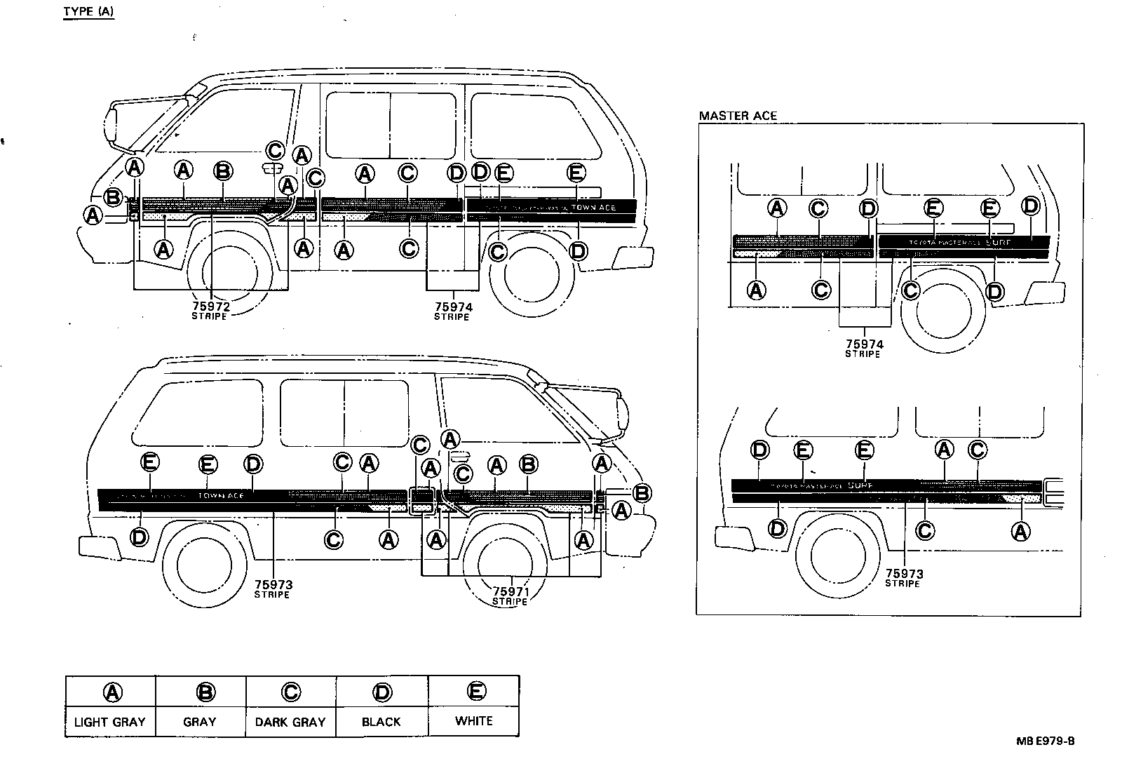 Exploded illustration MBE979B