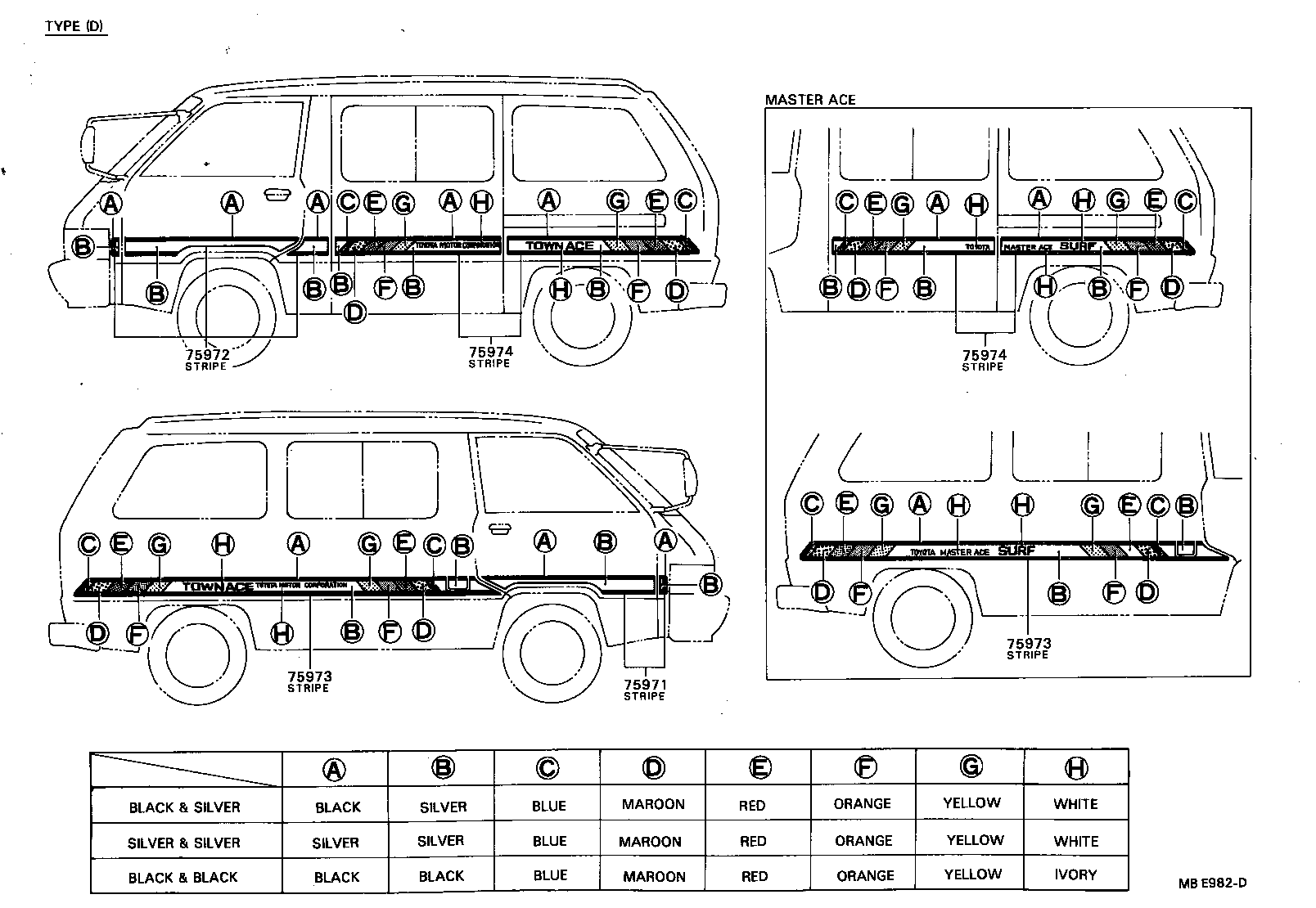 Exploded illustration MBE982D