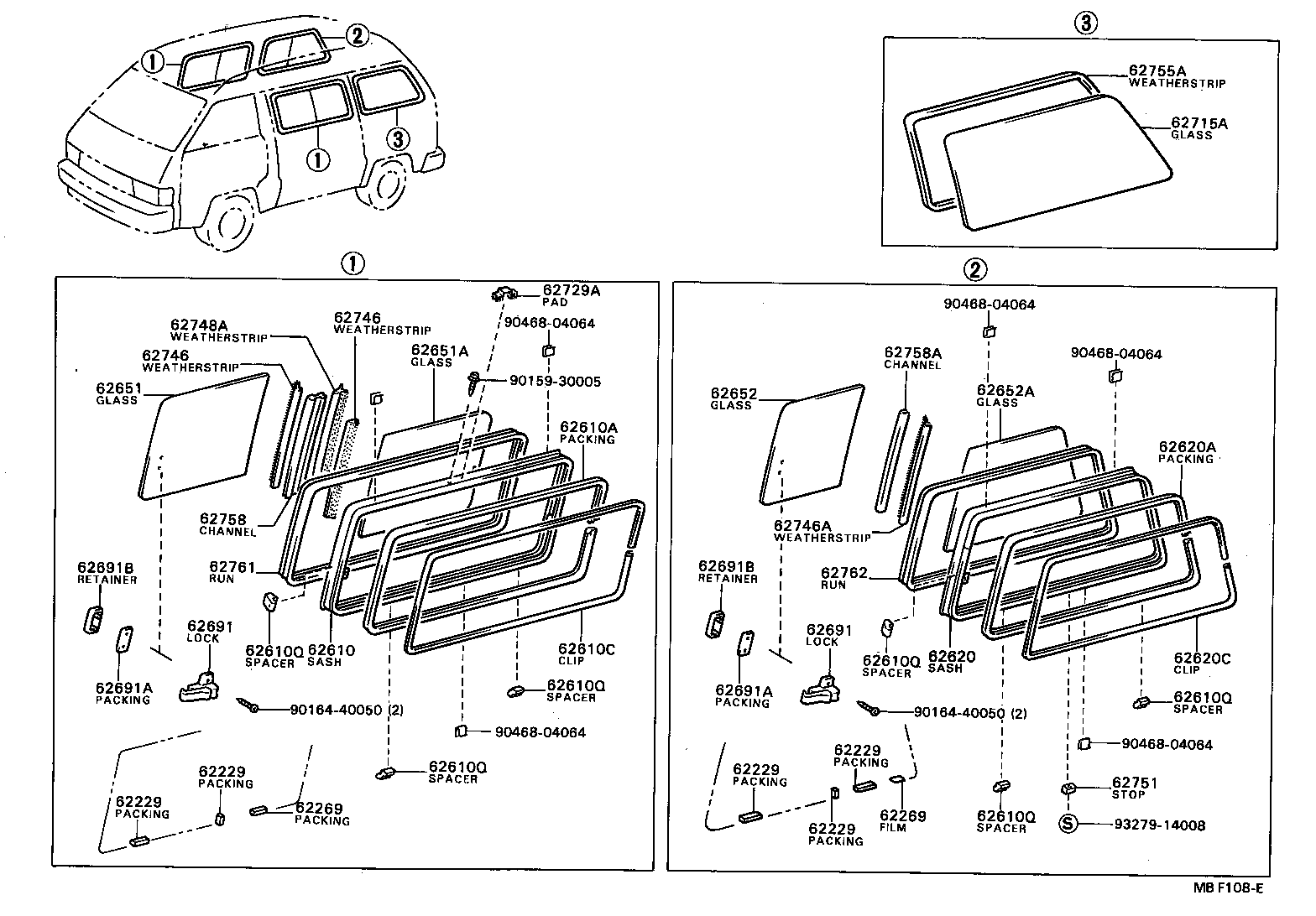 Exploded illustration MBF108E