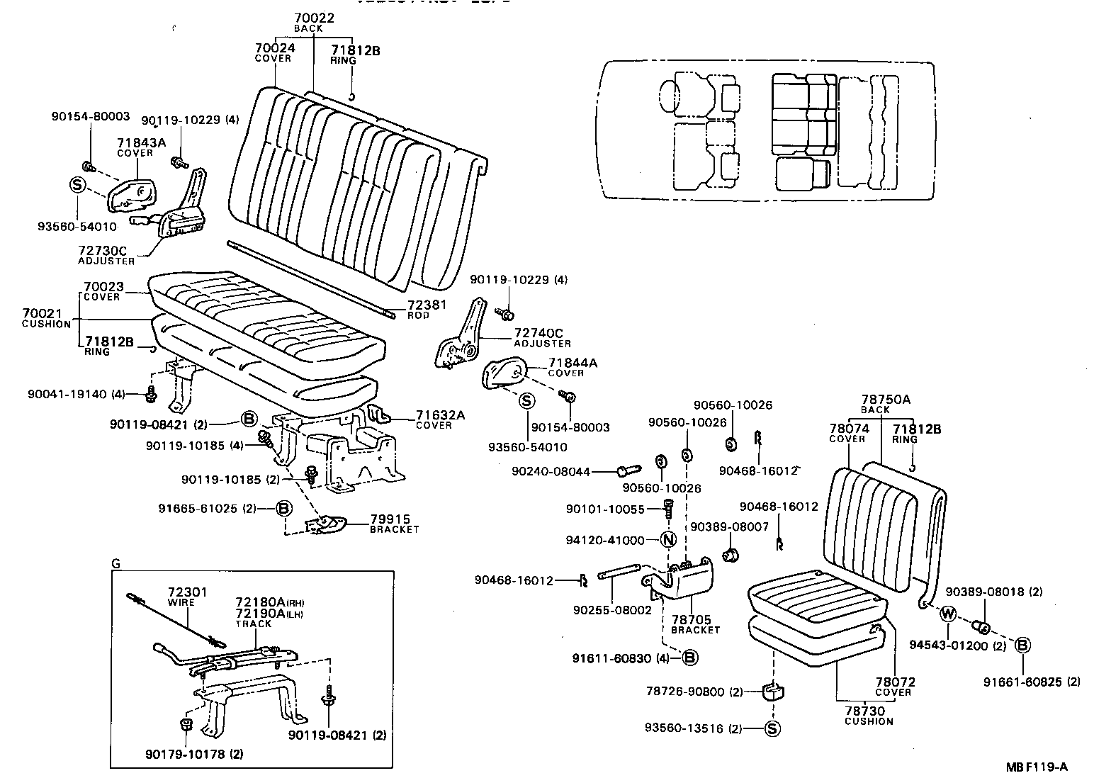 Exploded illustration MBF119A