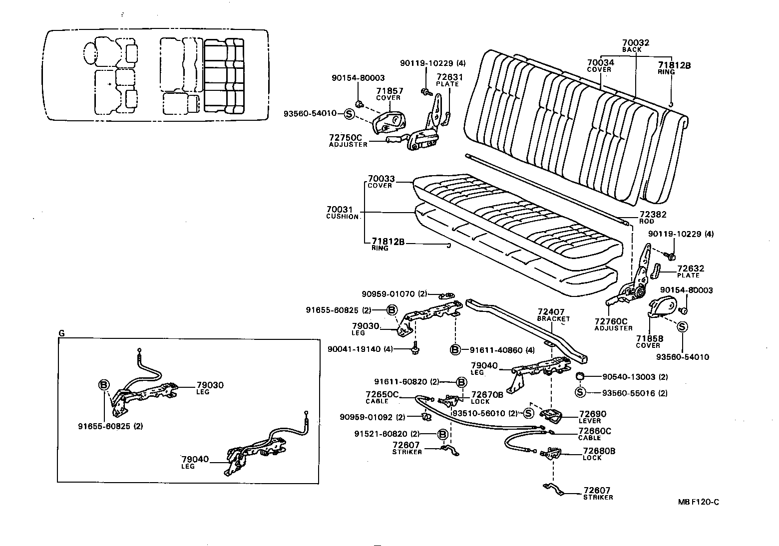 Exploded illustration MBF120C