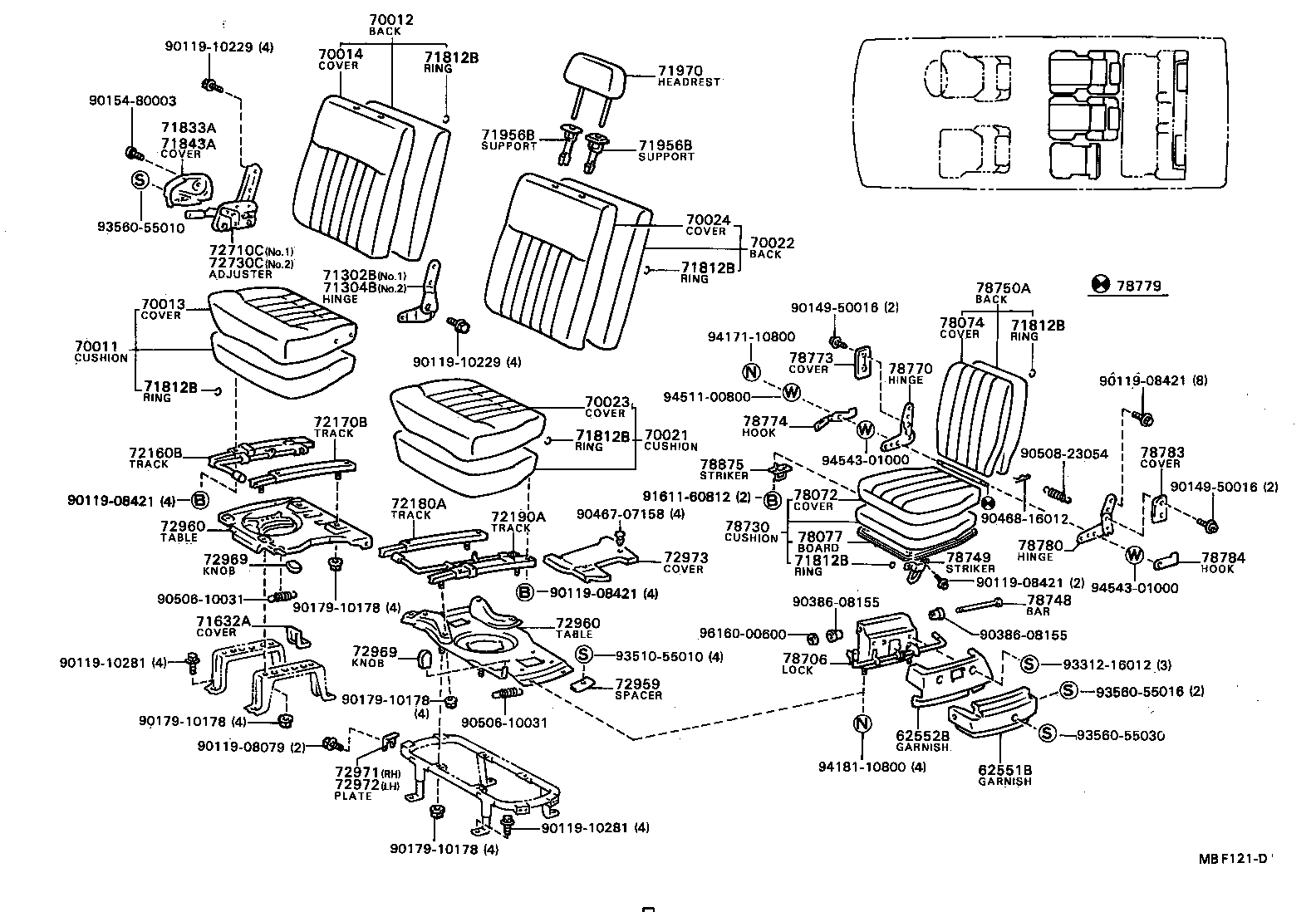 Exploded illustration MBF121D