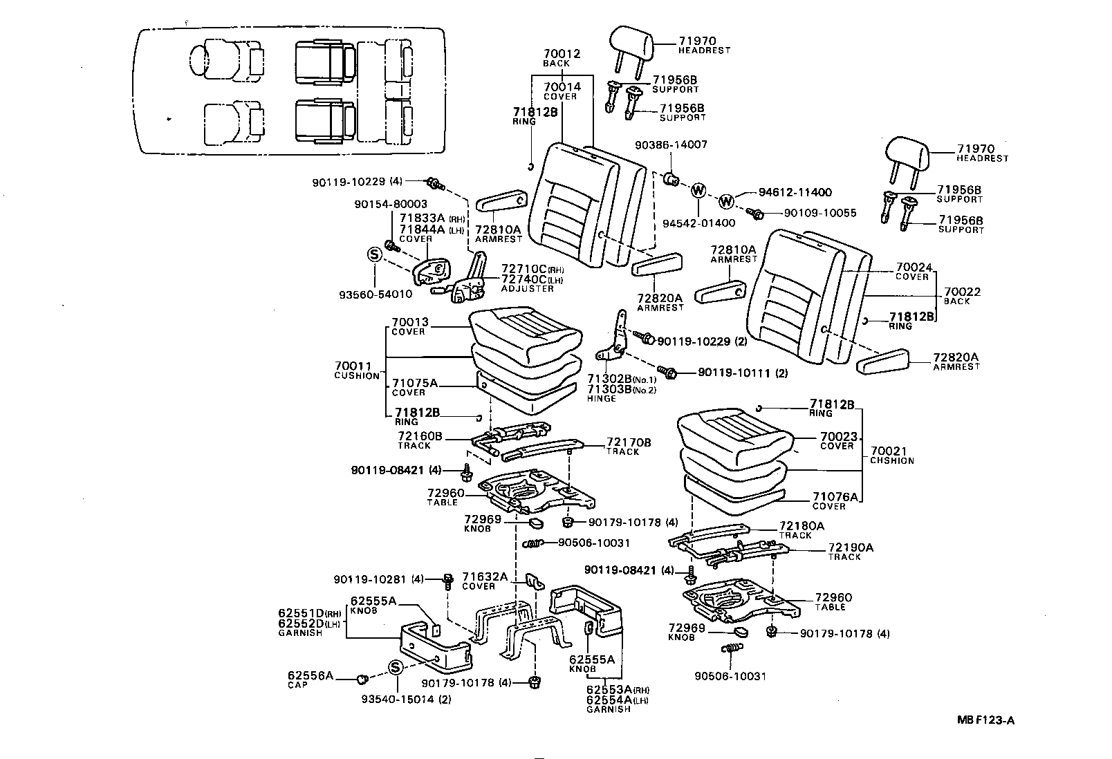 Exploded illustration MBF123A