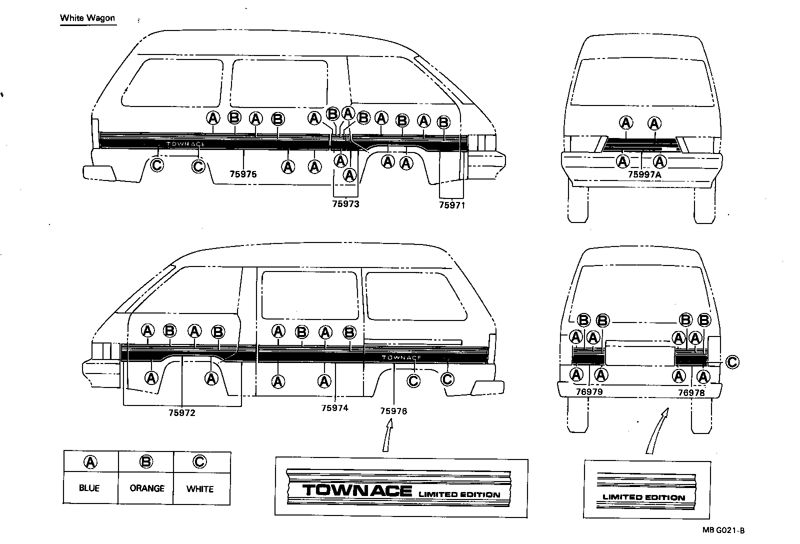 Exploded illustration MBG021B