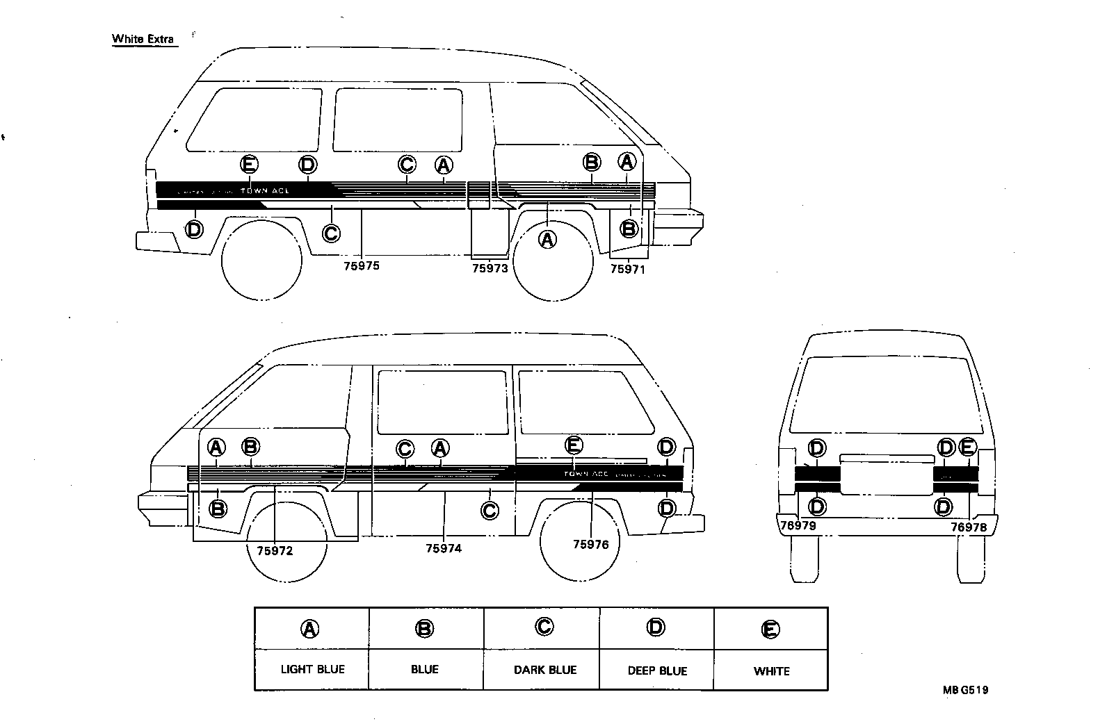Exploded illustration MBG519