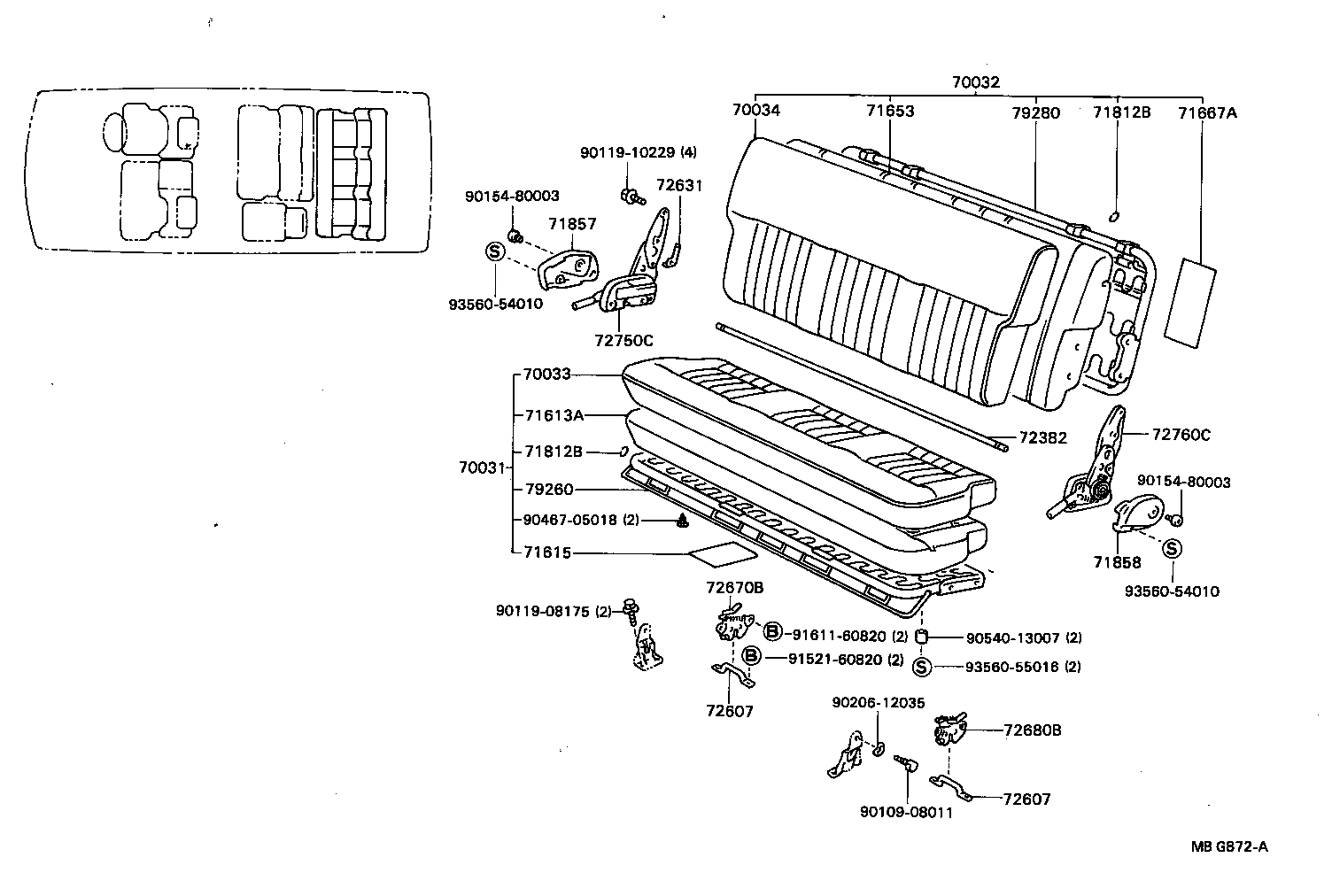 Exploded illustration MBG872A