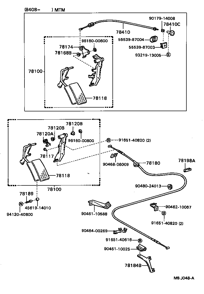 Exploded illustration MBJ048A