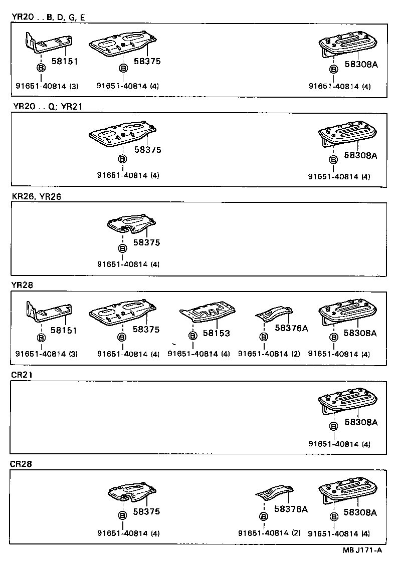 Exploded illustration MBJ171A