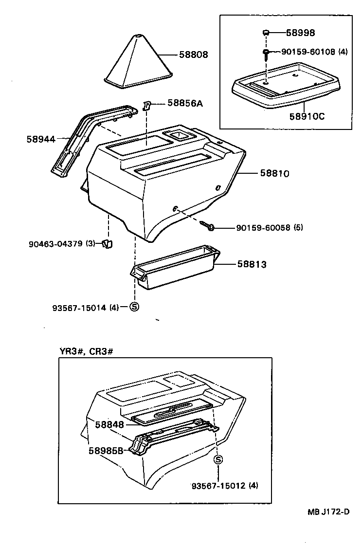 Exploded illustration MBJ172D