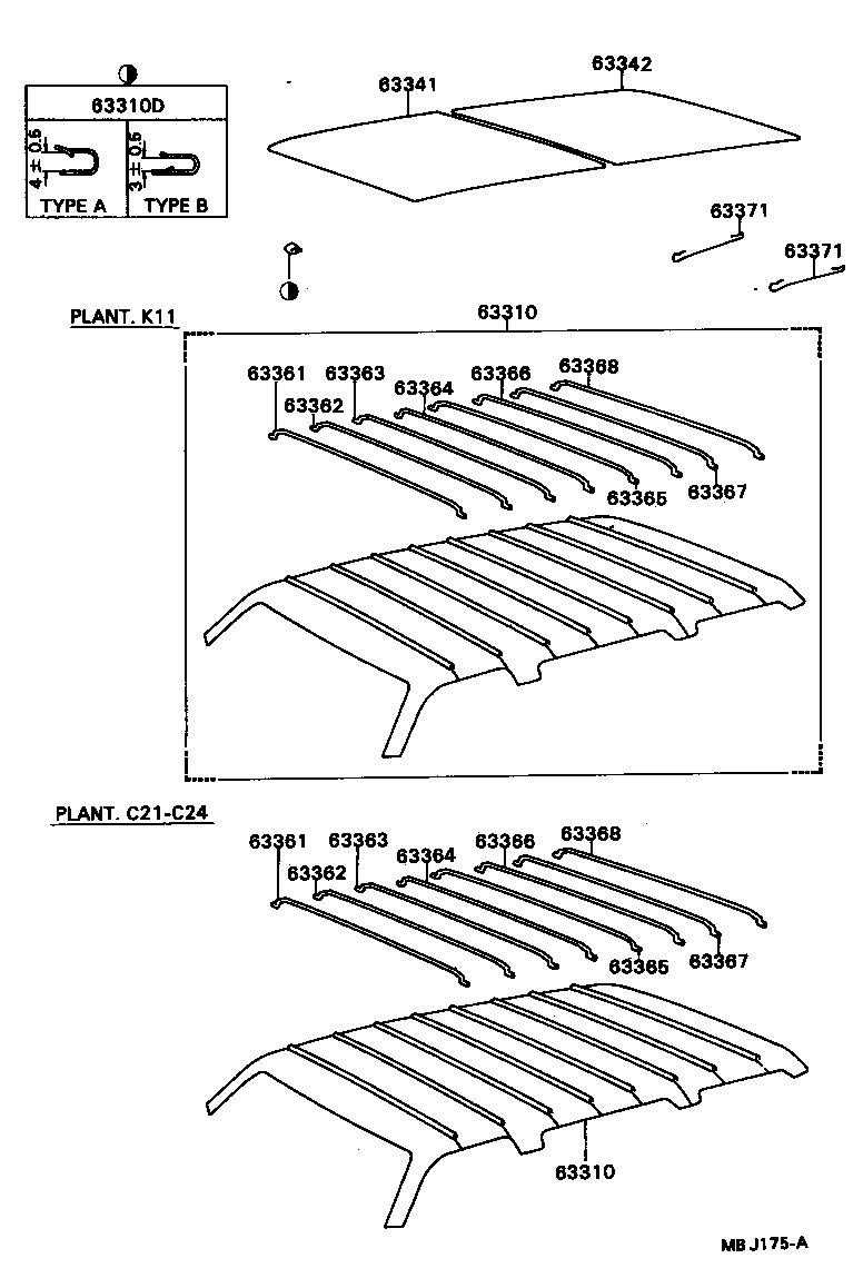Exploded illustration MBJ175A