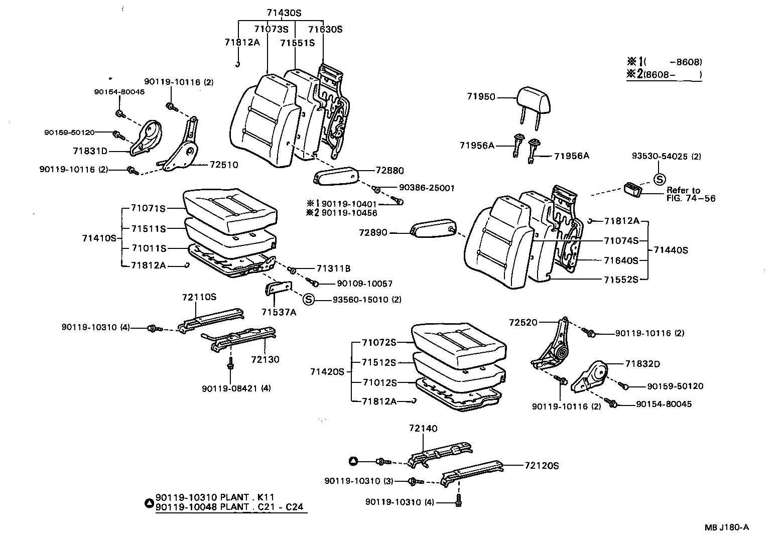 Exploded illustration MBJ180A