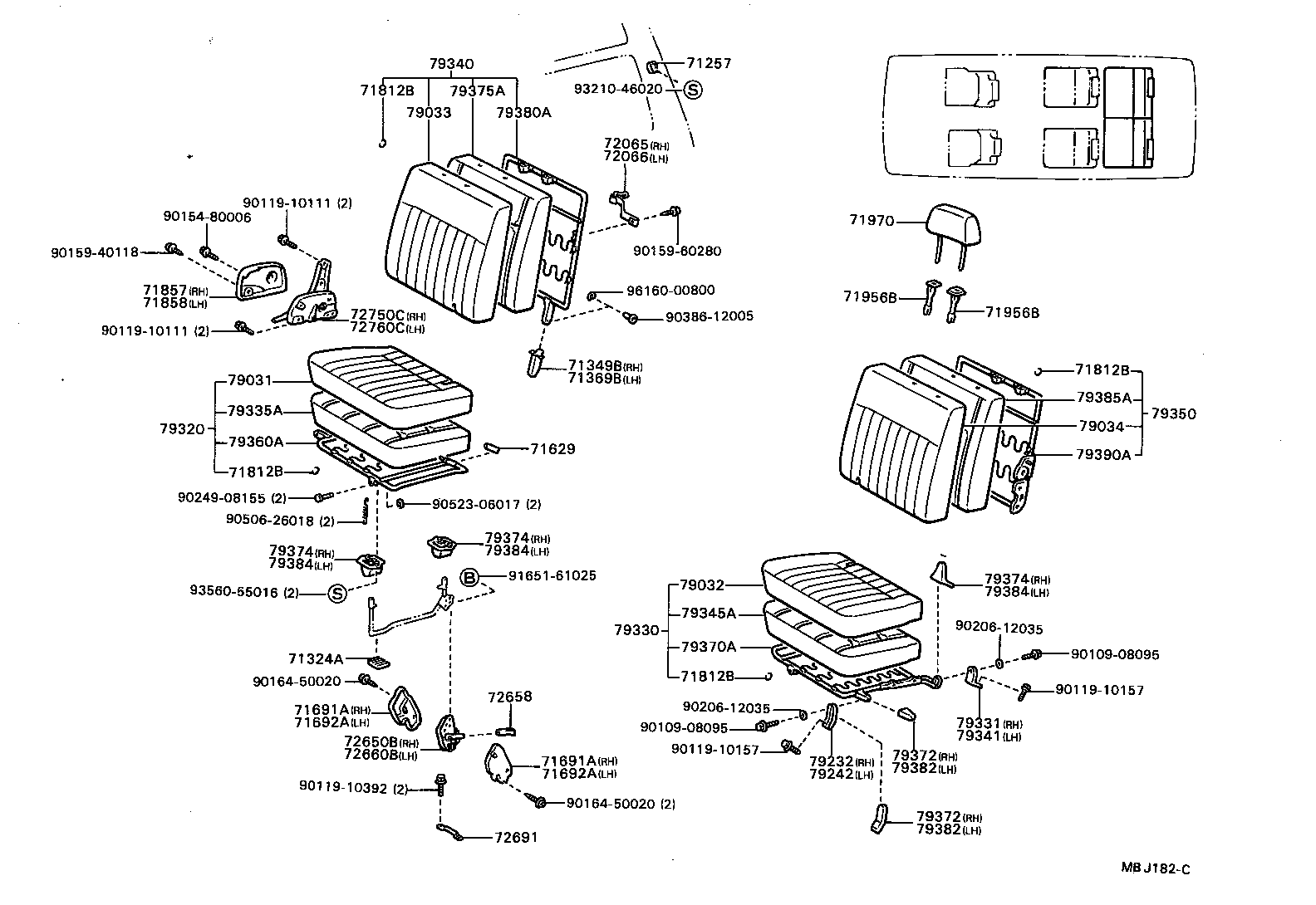 Exploded illustration MBJ182C