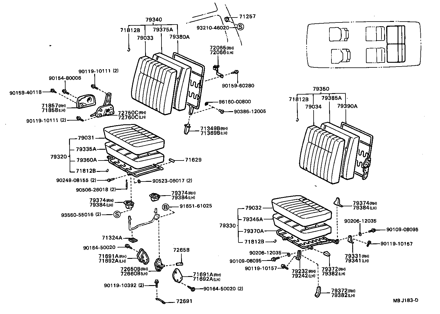 Exploded illustration MBJ183D