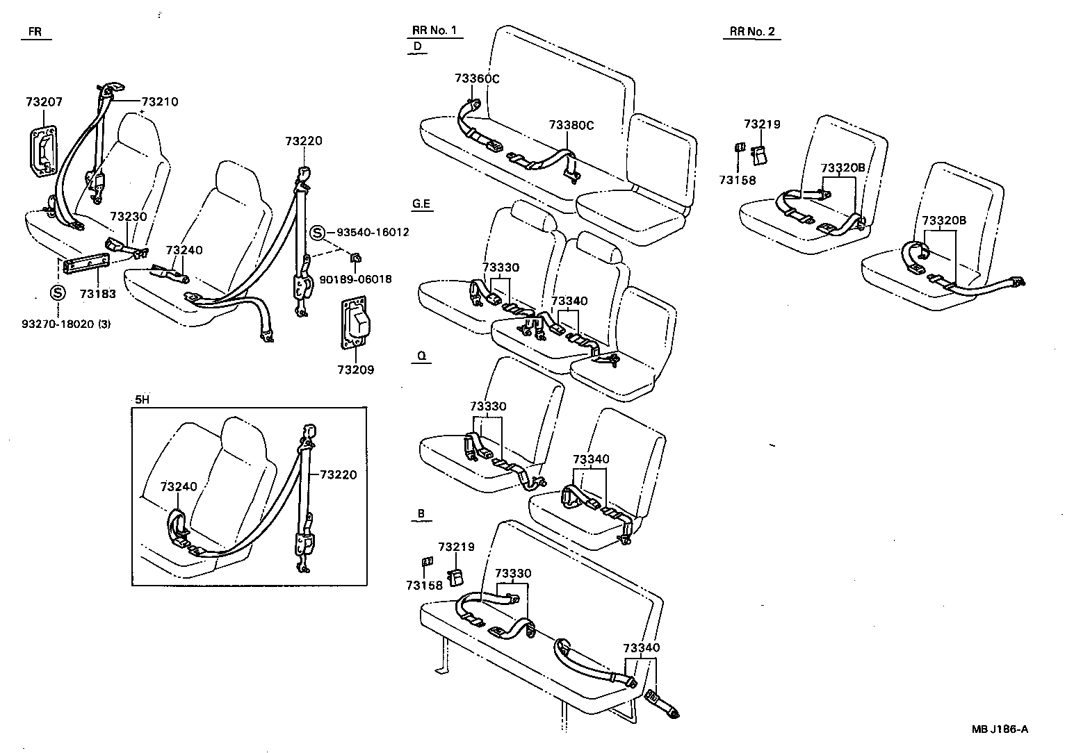 Exploded illustration MBJ186A