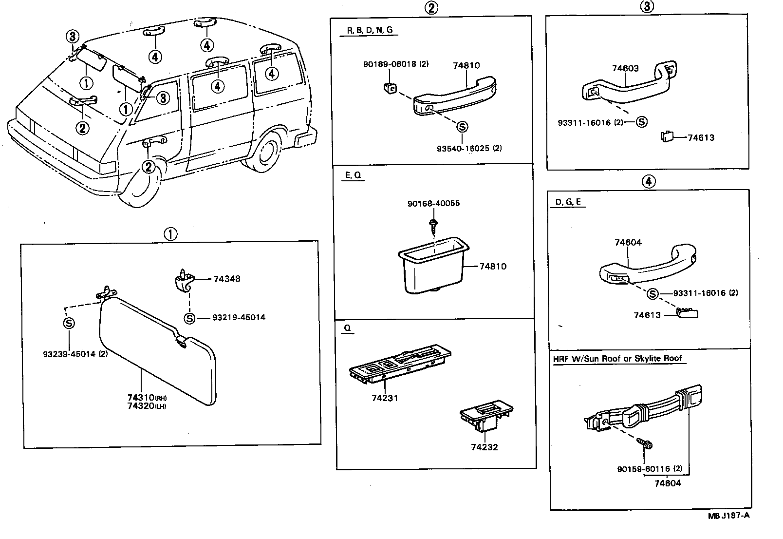Exploded illustration MBJ187A