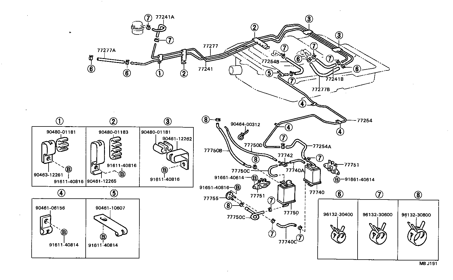 Exploded illustration MBJ191
