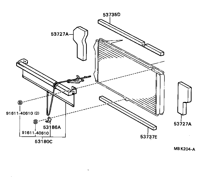Exploded illustration MBK204A