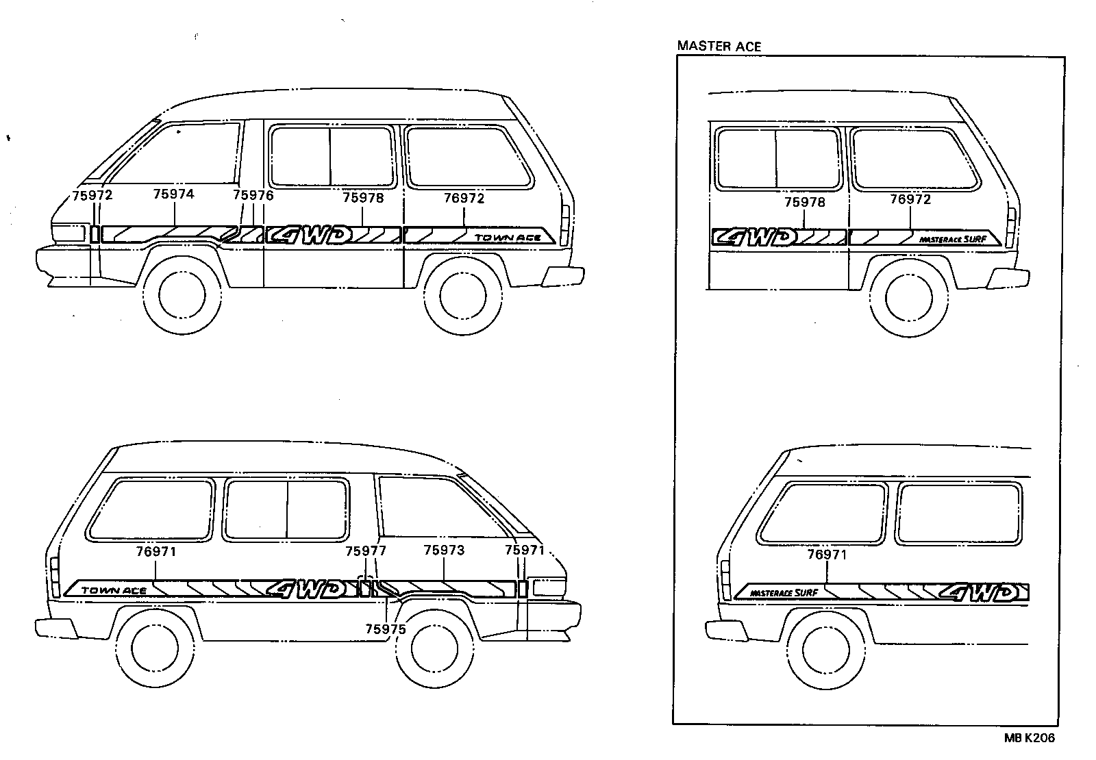 Exploded illustration MBK206