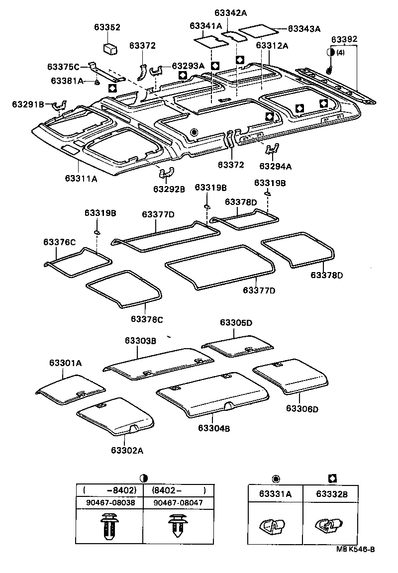 Exploded illustration MBK546B