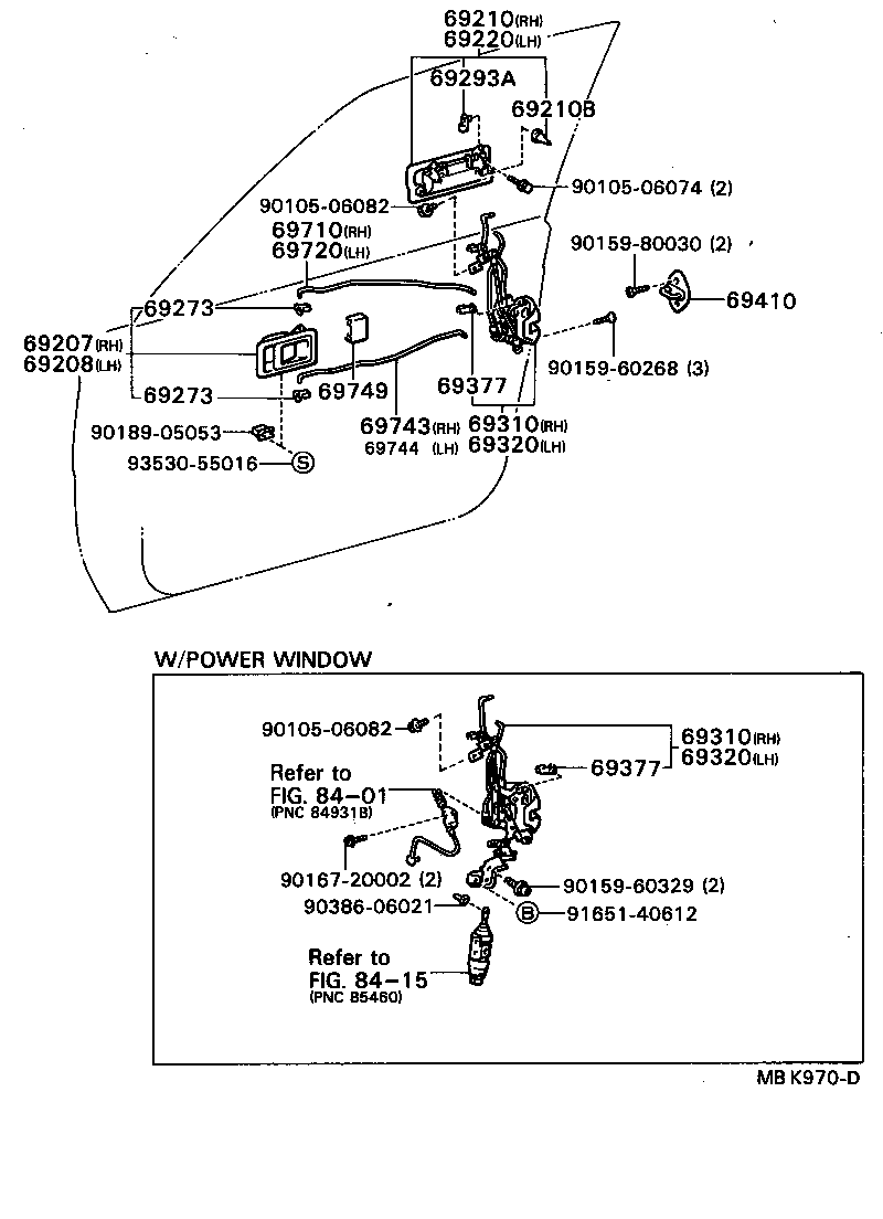 Exploded illustration MBK970D