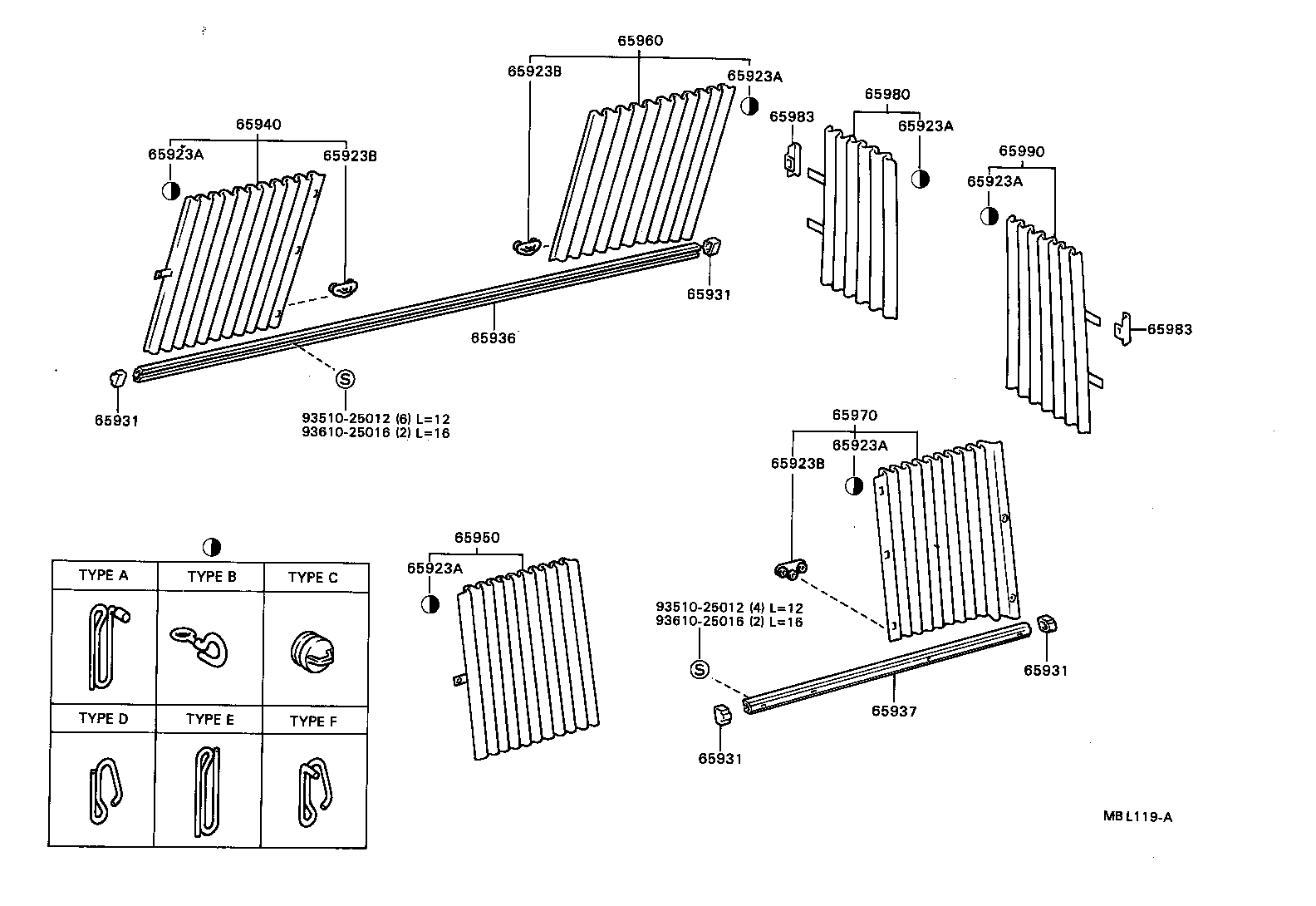 Exploded illustration MBL119A