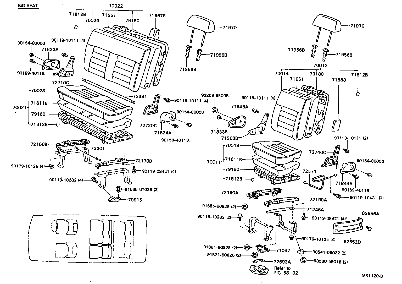 Exploded illustration MBL120B