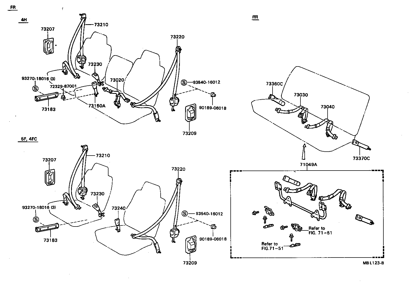 Exploded illustration MBL123B