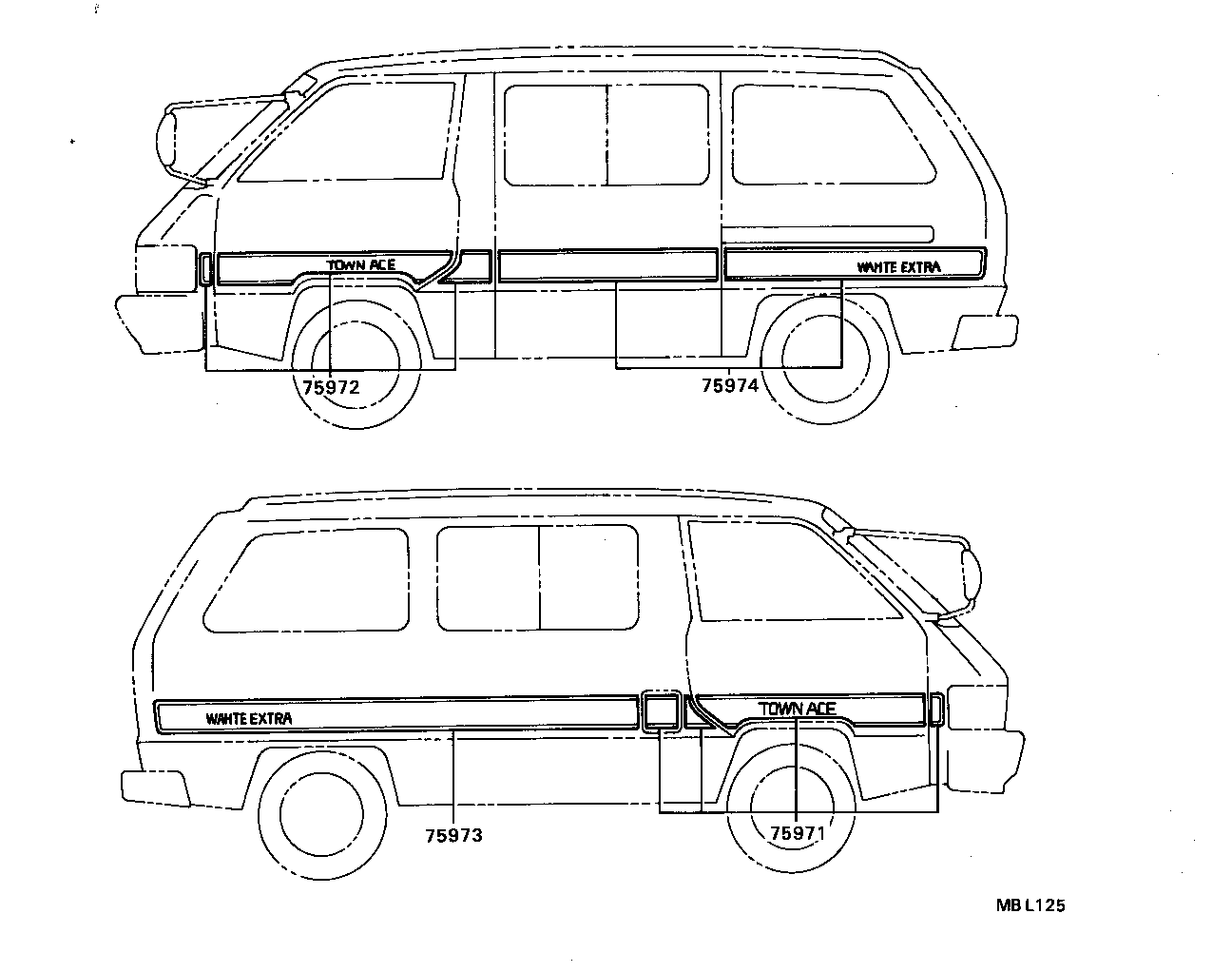 Exploded illustration MBL125