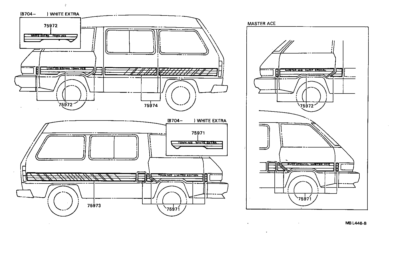 Exploded illustration MBL446B