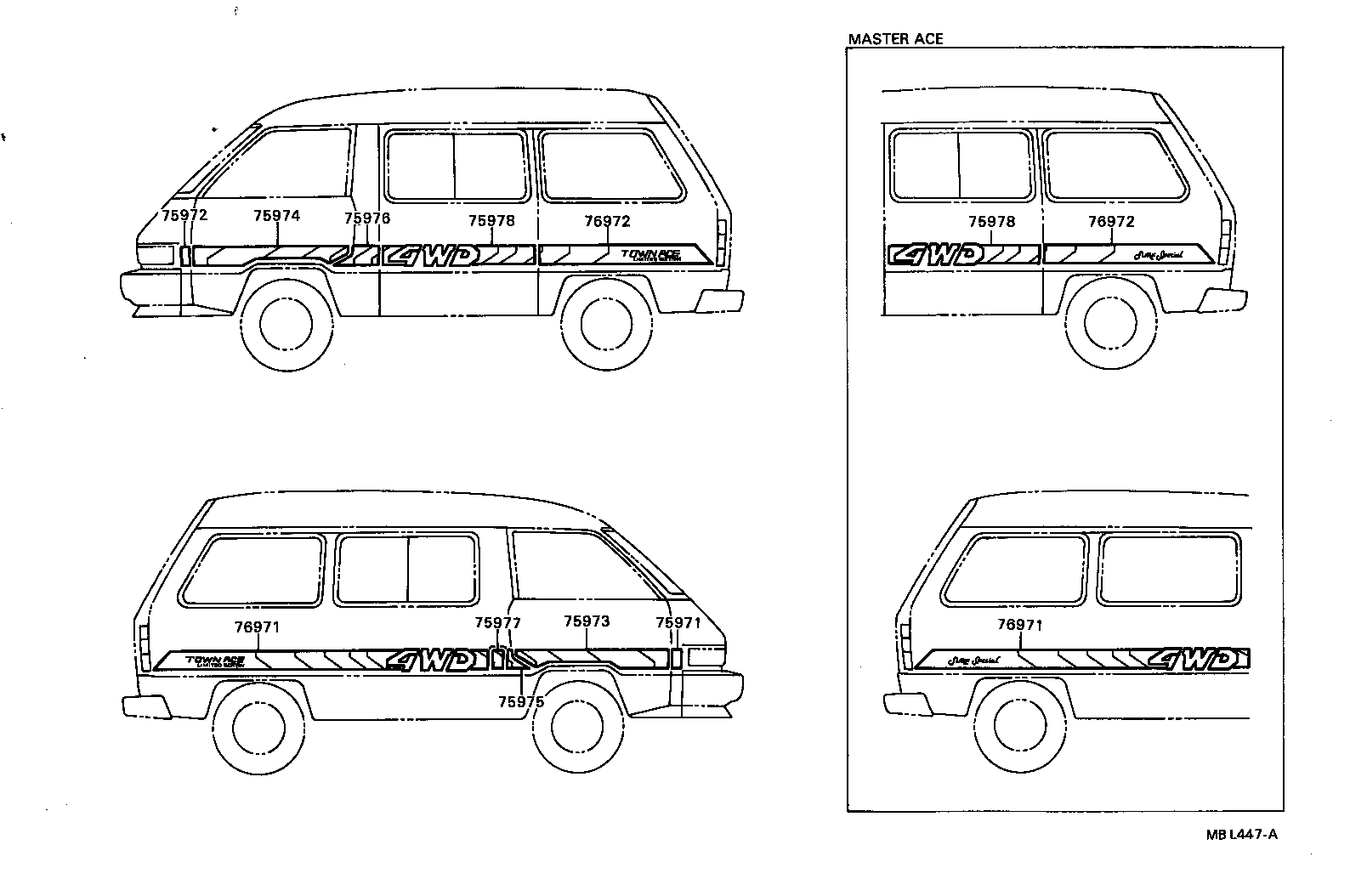 Exploded illustration MBL447A