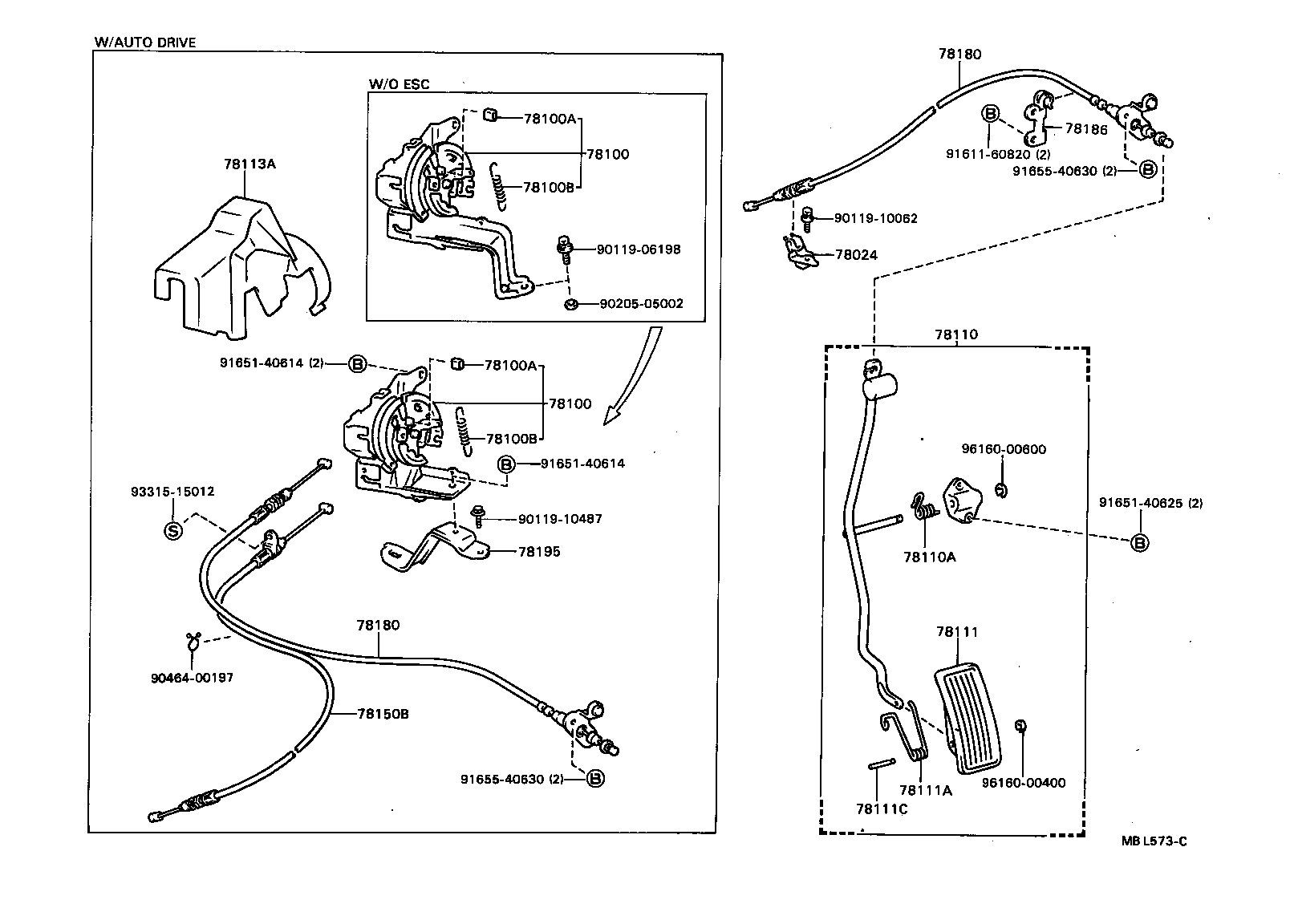 Exploded illustration MBL573C