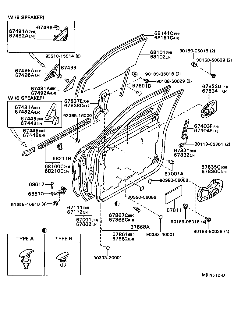 Exploded illustration MBN510D