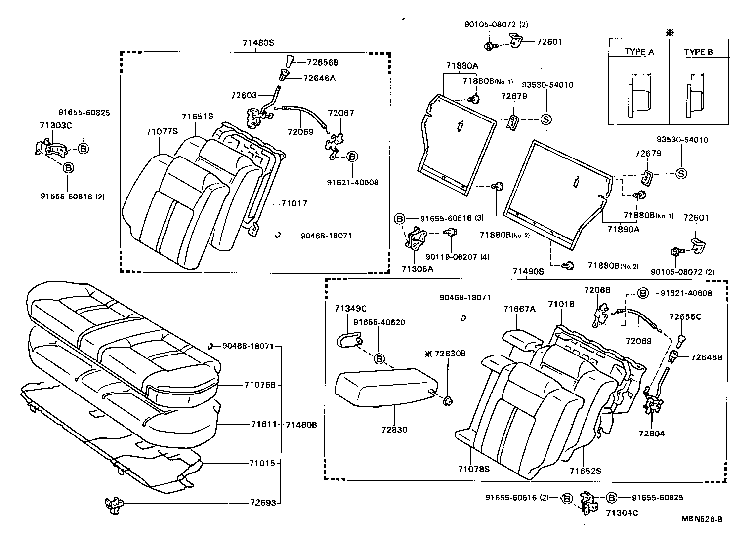 Exploded illustration MBN526B
