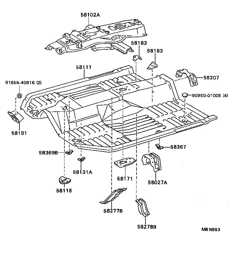 Exploded illustration MBN953