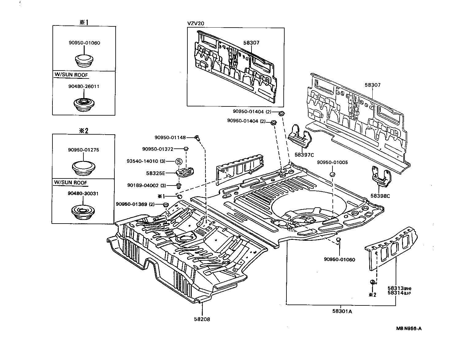 Exploded illustration MBN956A