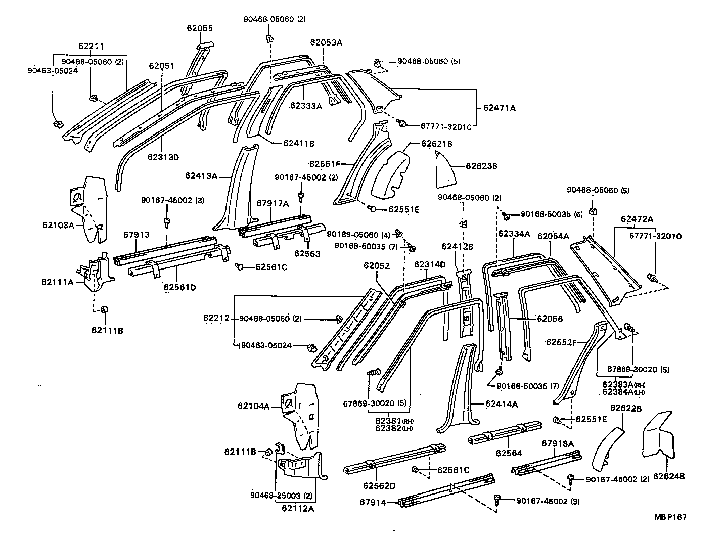 Exploded illustration MBP167