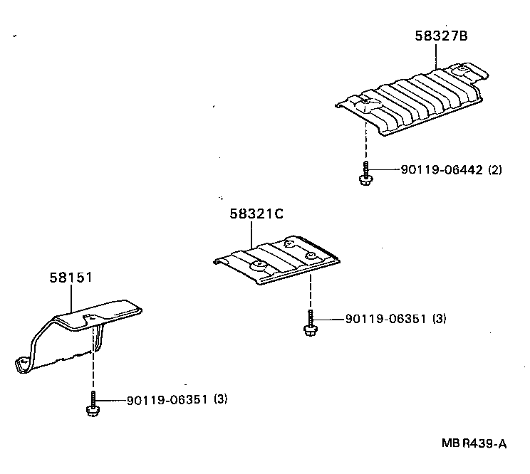 Exploded illustration MBR439A