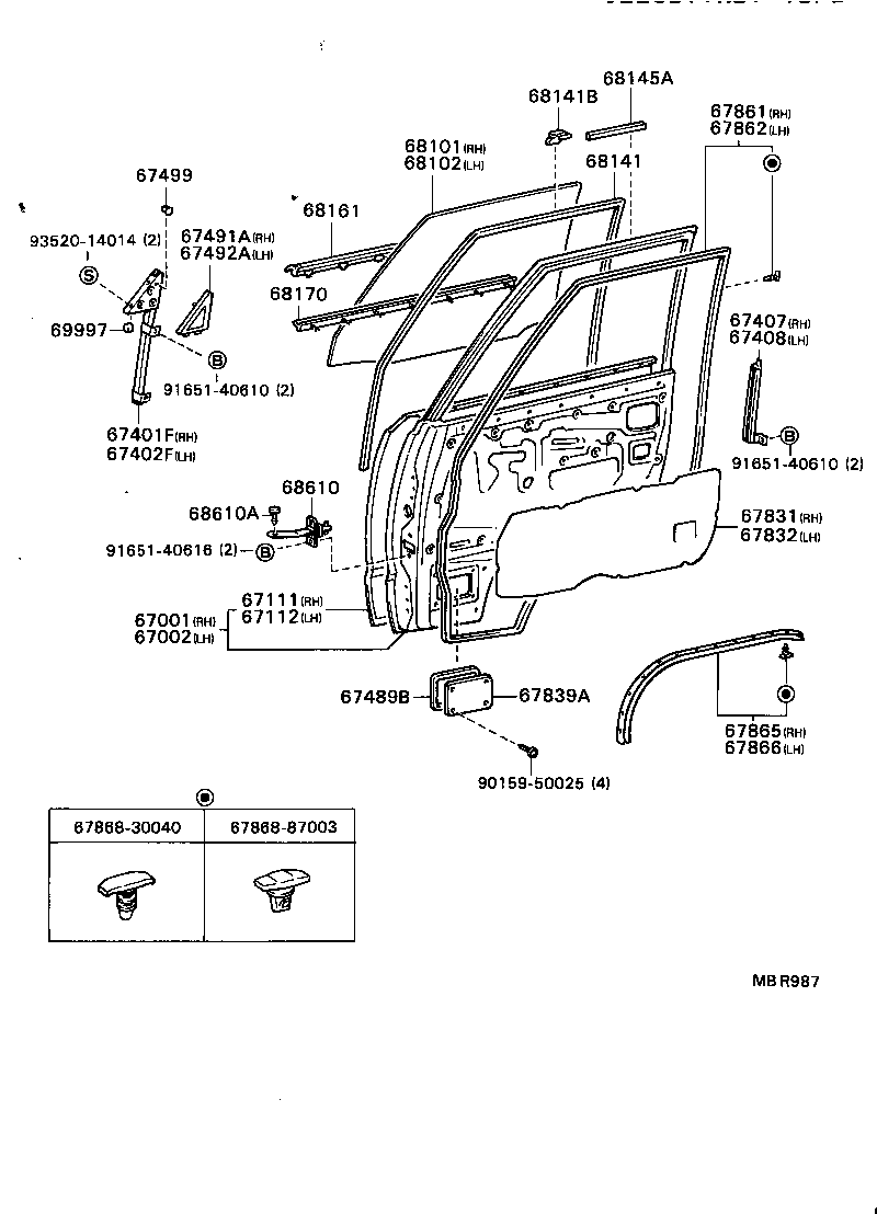 Exploded illustration MBR987