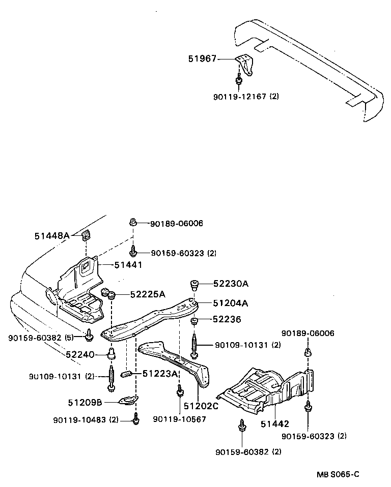 Exploded illustration MBS065C